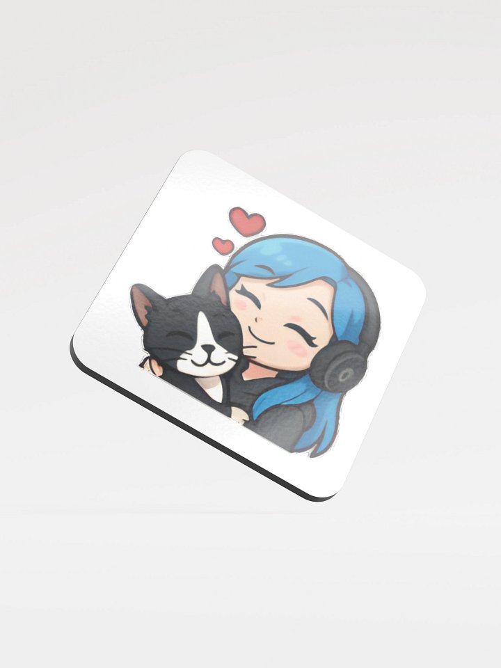Kitty Cuddles Cork Coaster product image (2)