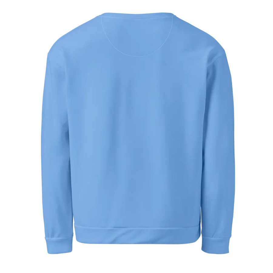Plain Light Blue True Summer Unisex Recycled Polyester Heavyweight Premium Sweatshirt by Treasure Pie product image (3)
