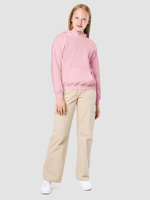 Photo showing Gildan Youth Heavy Blend Hoodie