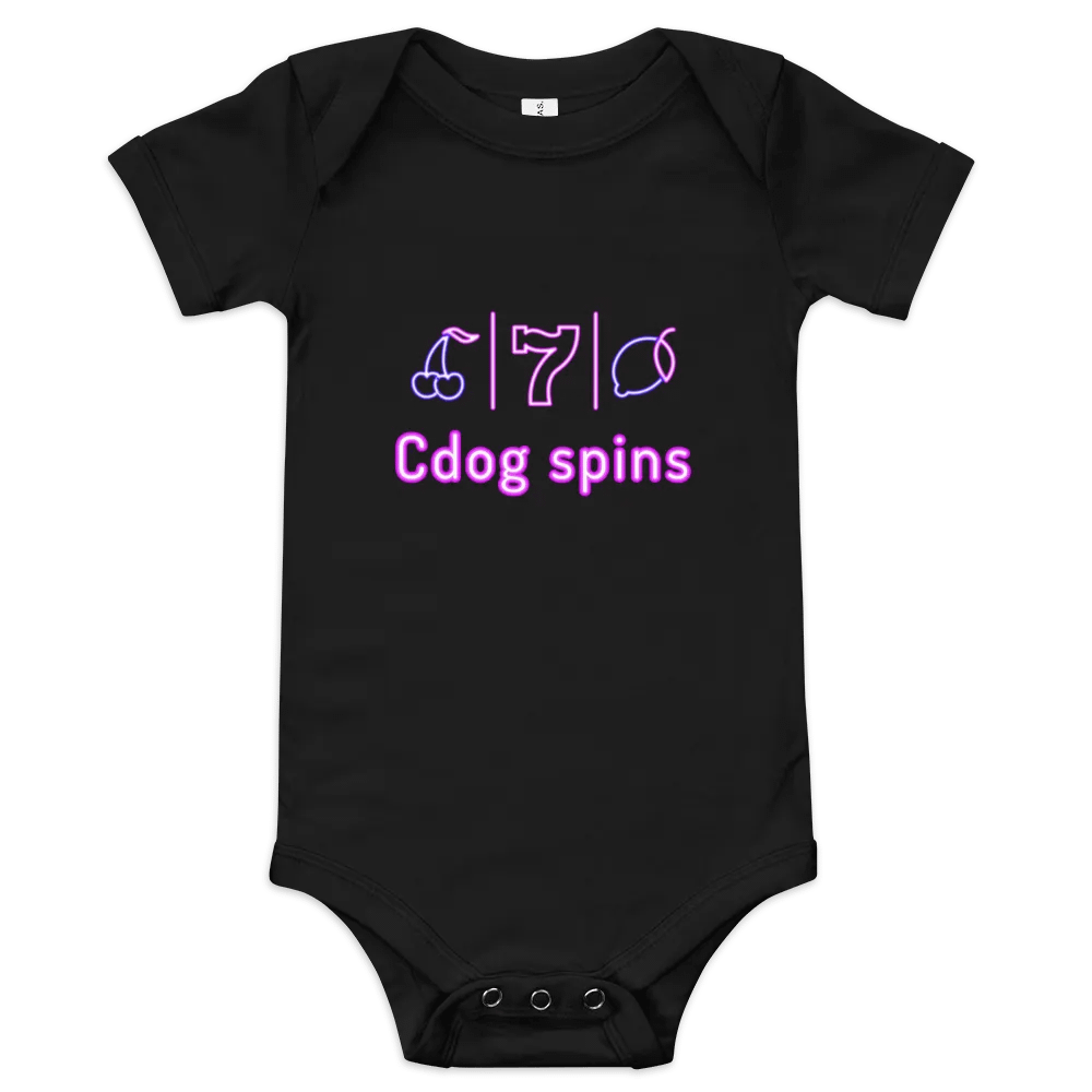 Cdog Spins Baby Grow product image (1)