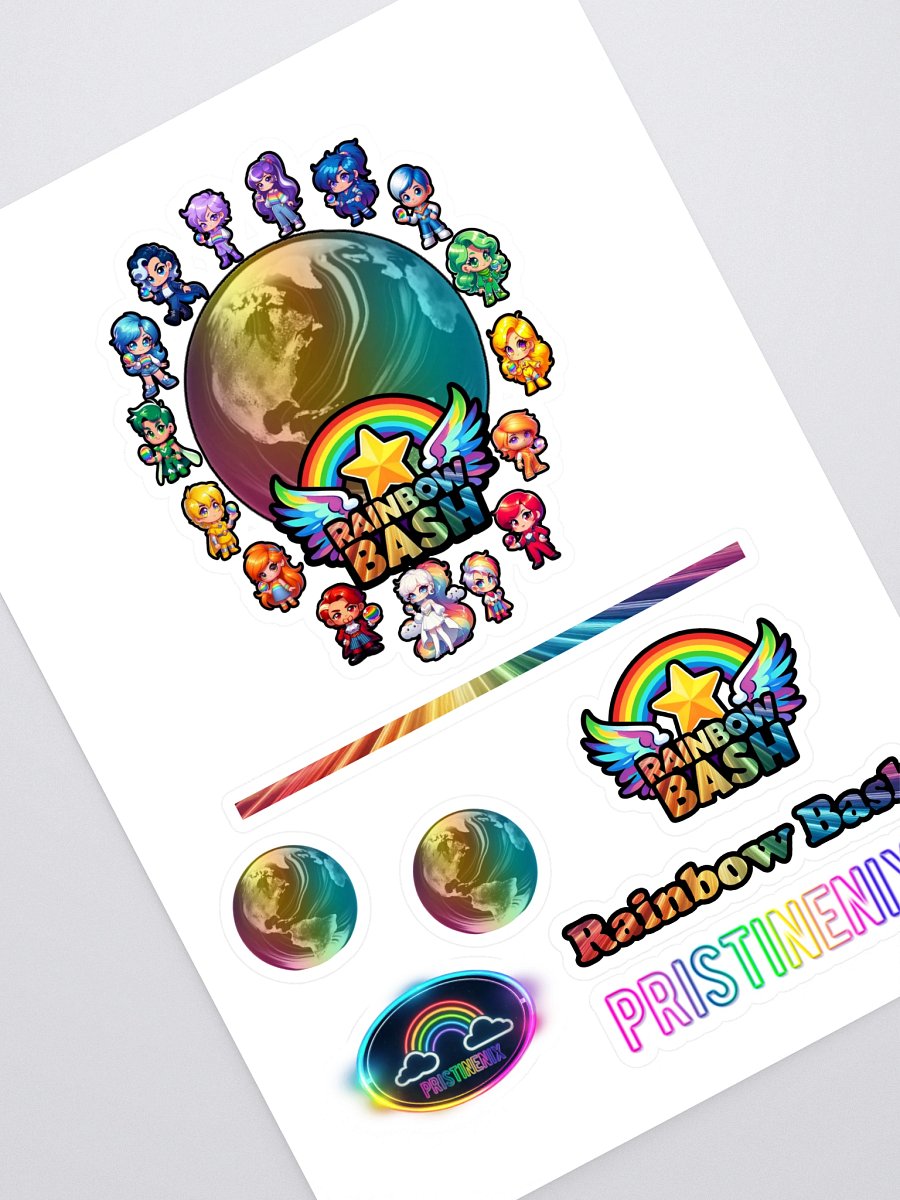 Rainbow Bash Stickers product image (1)