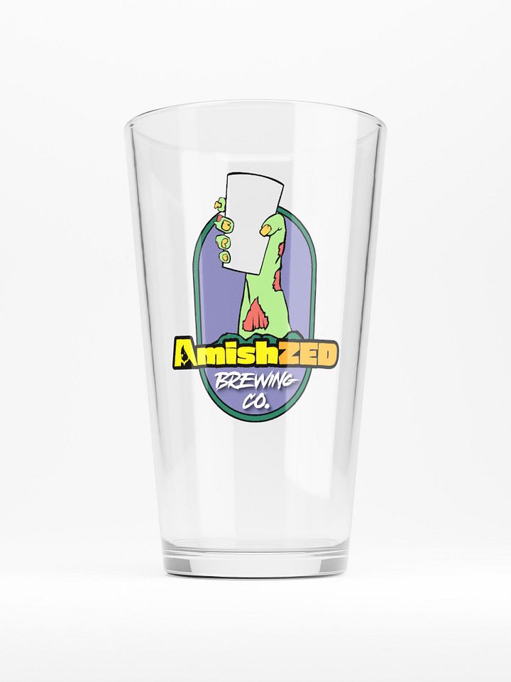 AmishZed Brewing Co. Pint Glass product image (1)