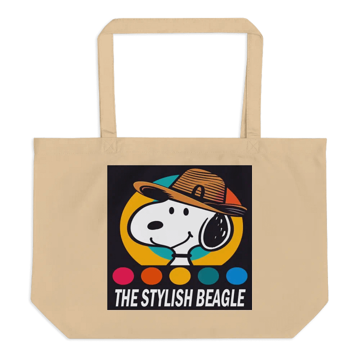Stylish Beagle Organic Tote Bag product image (1)
