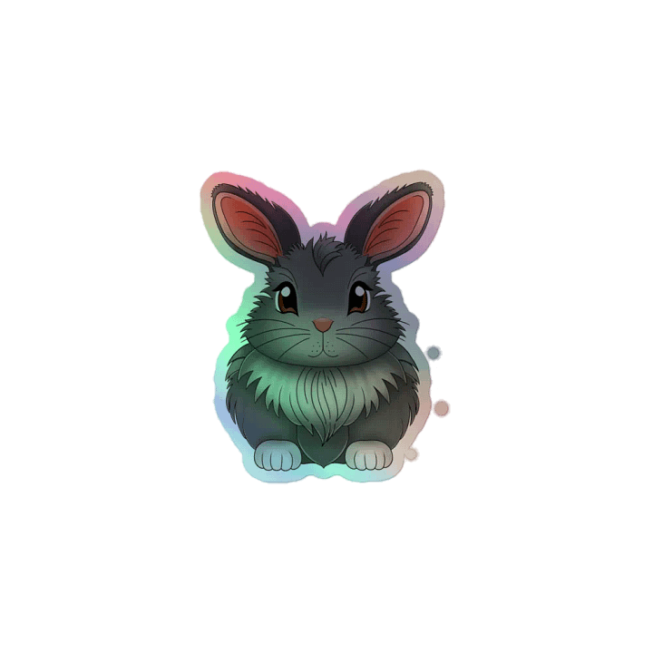 Bun Bun Holographic Sticker product image (1)