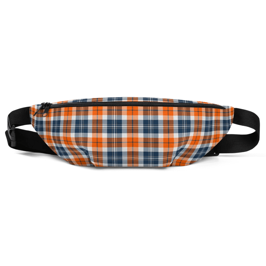 Orange and Blue Sporty Plaid Fanny Pack product image (3)