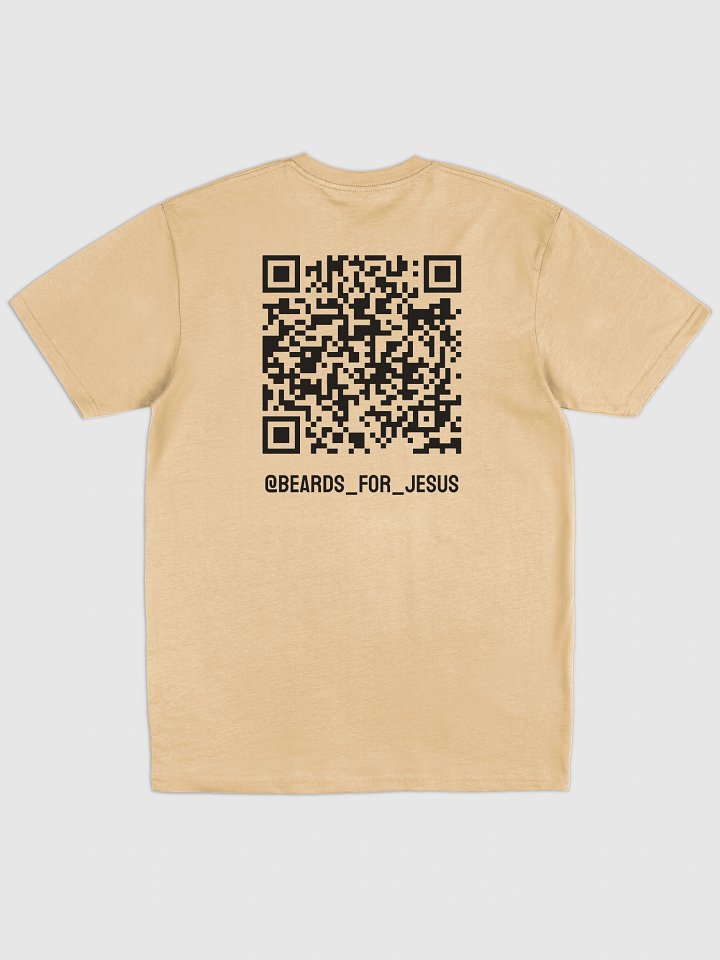 Beards For Jesus QR Code Tee - Black Logo - Men's Heavyweight product image (24)
