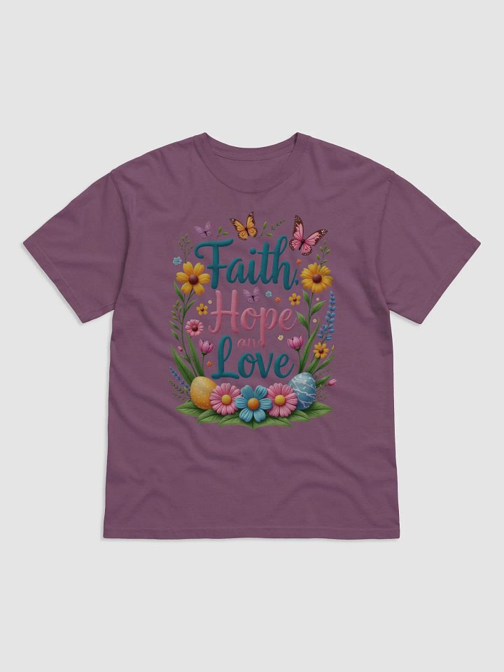 Faith, Hope, and Love Floral Tee product image (12)