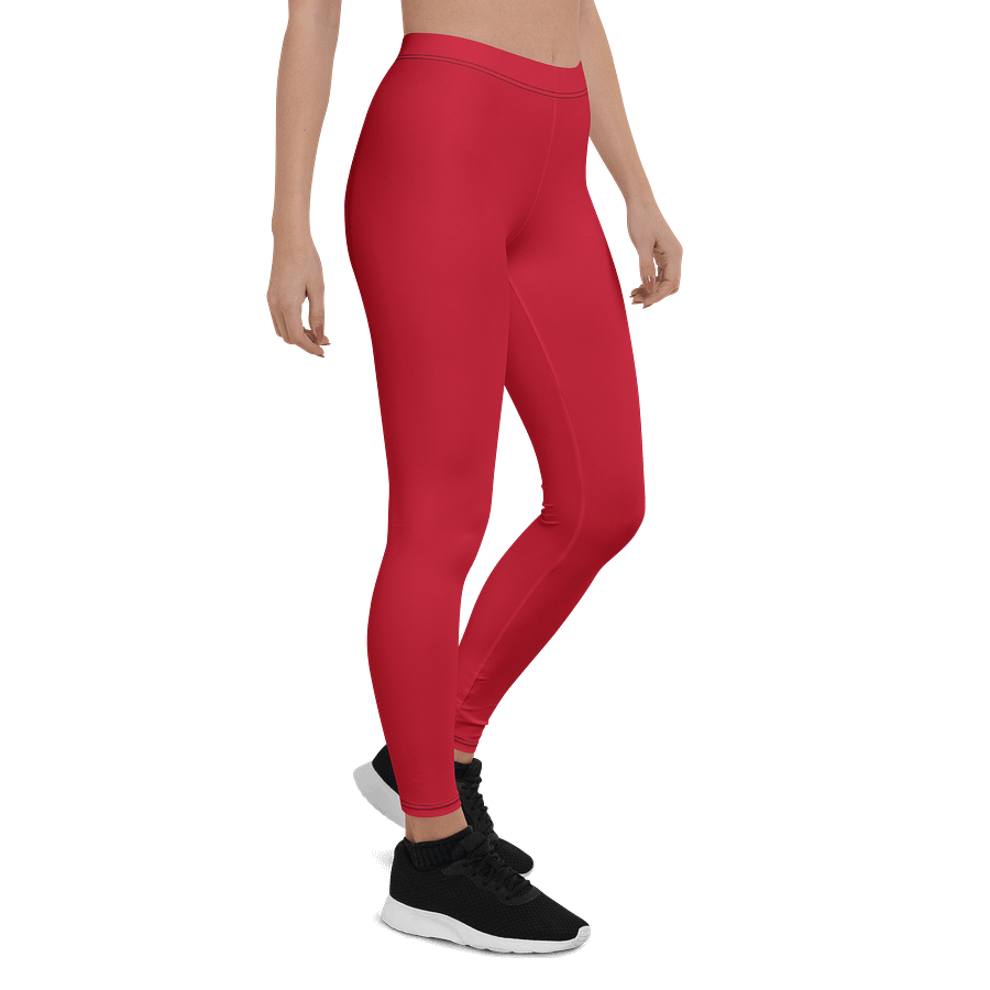 Midnight Veil Designs Bold Red Gothic Women's All-Over Print Leggings product image (6)