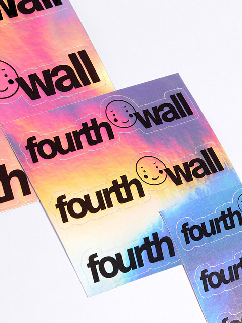 Photo showing Kiss-Cut Holographic Sticker Sheet