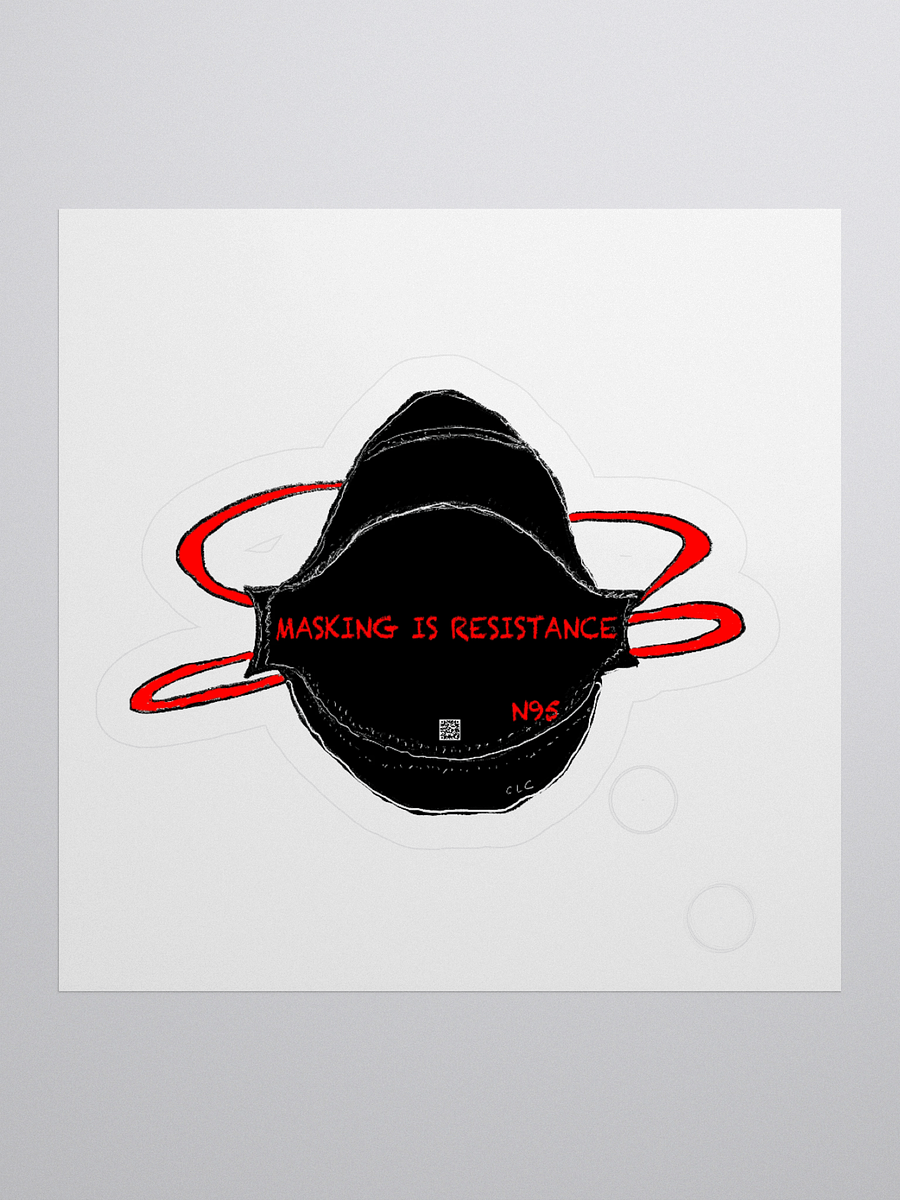 MASKING IS RESISTANCE Stickers product image (1)