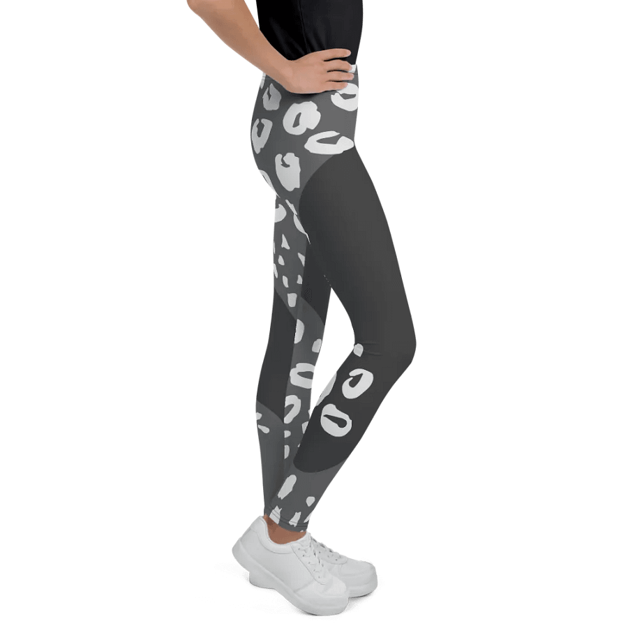 Grey Camo Dreams Youth Leggings product image (6)