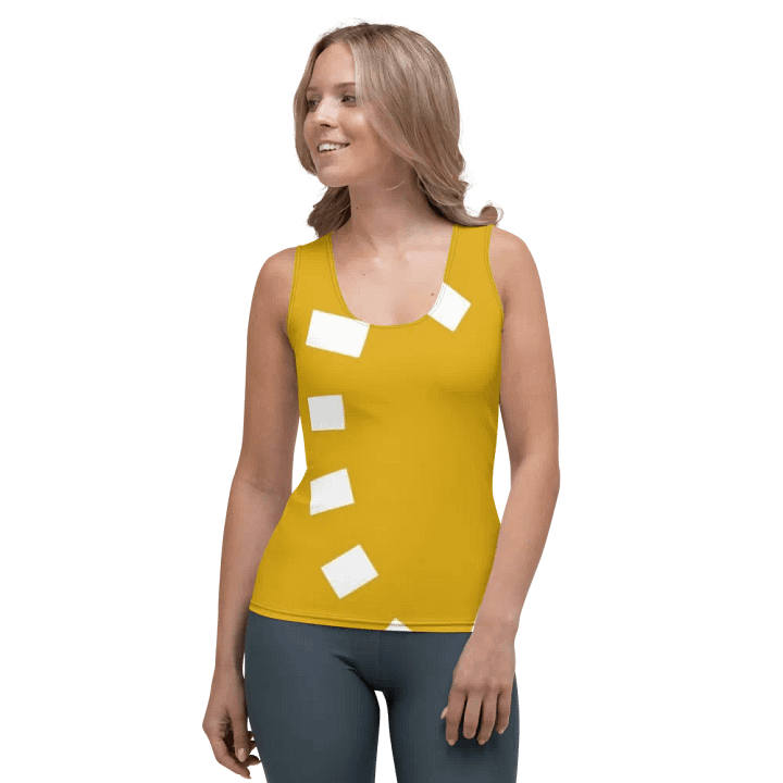 Clock Mustard Mosaic Elegance Women's Tank Top product image (1)
