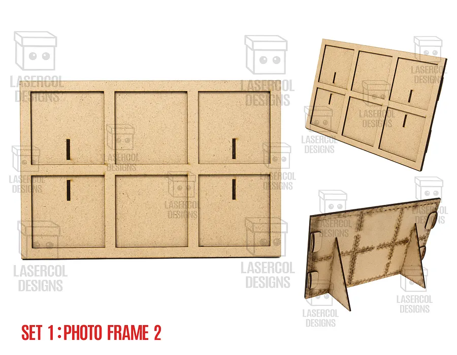 Photo Frames Set 1 (5 Styles) - Laser Cut Files product image (3)