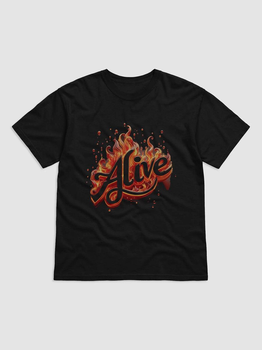 Fiery Alive #Stylish Heavyweight Tee - Black T-Shirt product image (1)