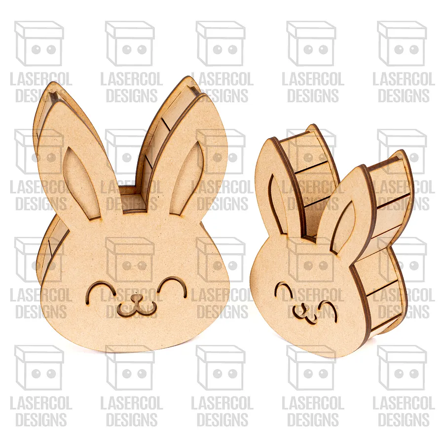 Easter Bunny Shaped Boxes Set 4 - Laser Cut Files product image (7)