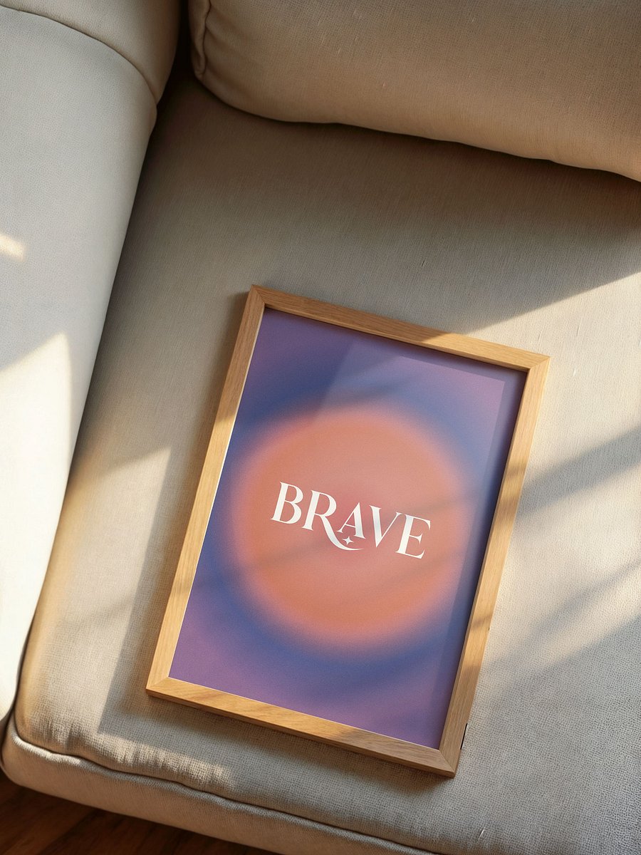 Brave Gradient Grain Poster product image (6)