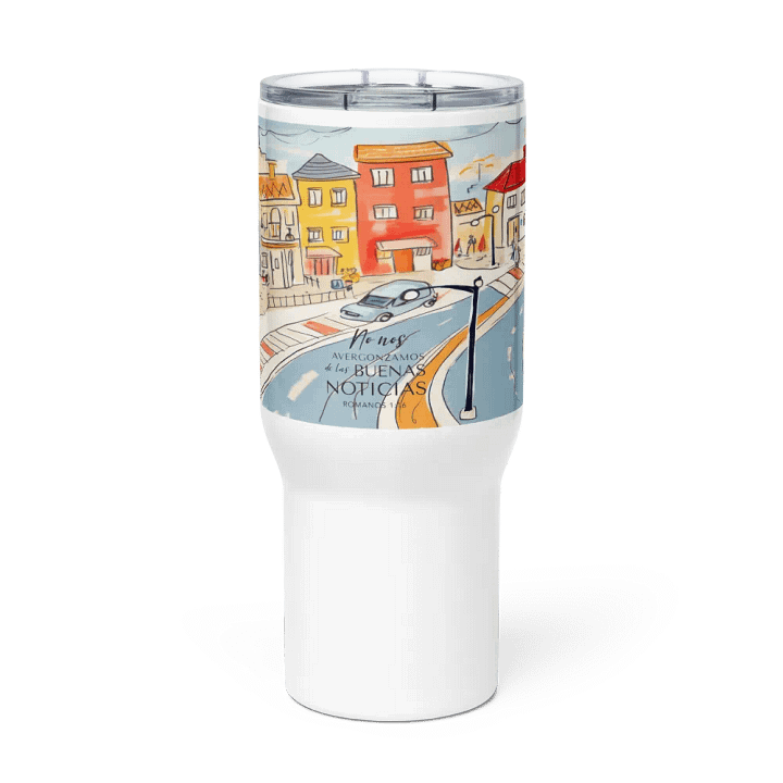"No Nos Avergonzamos de las Buenas Noticias" Travel Mug product image (1)