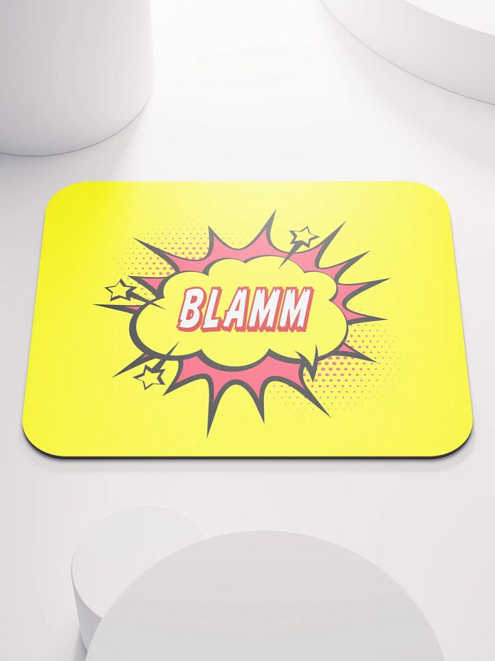 BLAMM! Yellow Gaming Mouse Pad – Smooth & Precise for Gamers, Home Office & Creators product image (1)