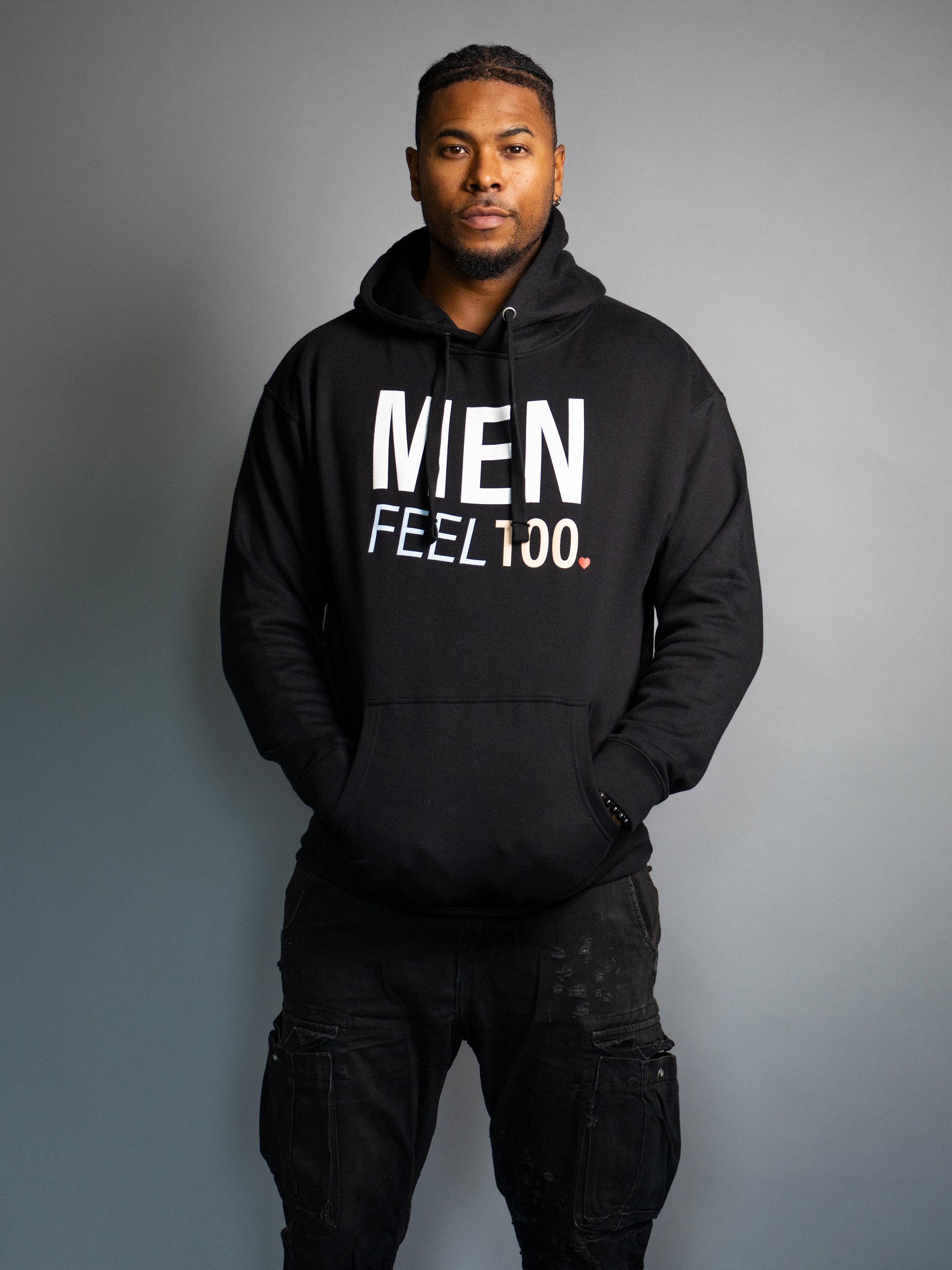 Men Feel Too Hoodie (Dark) product image (1)