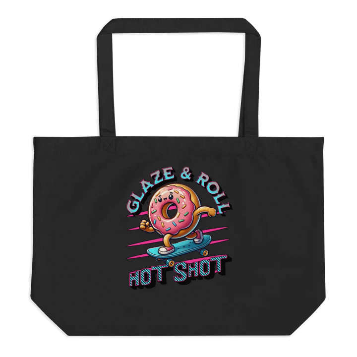 Glaze And Roll Hot Shot Skateboard Doughnut Tote product image (1)