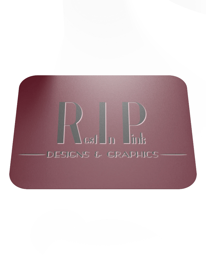RIP Minimalist Logo Mouse Pad - Red product image (1)