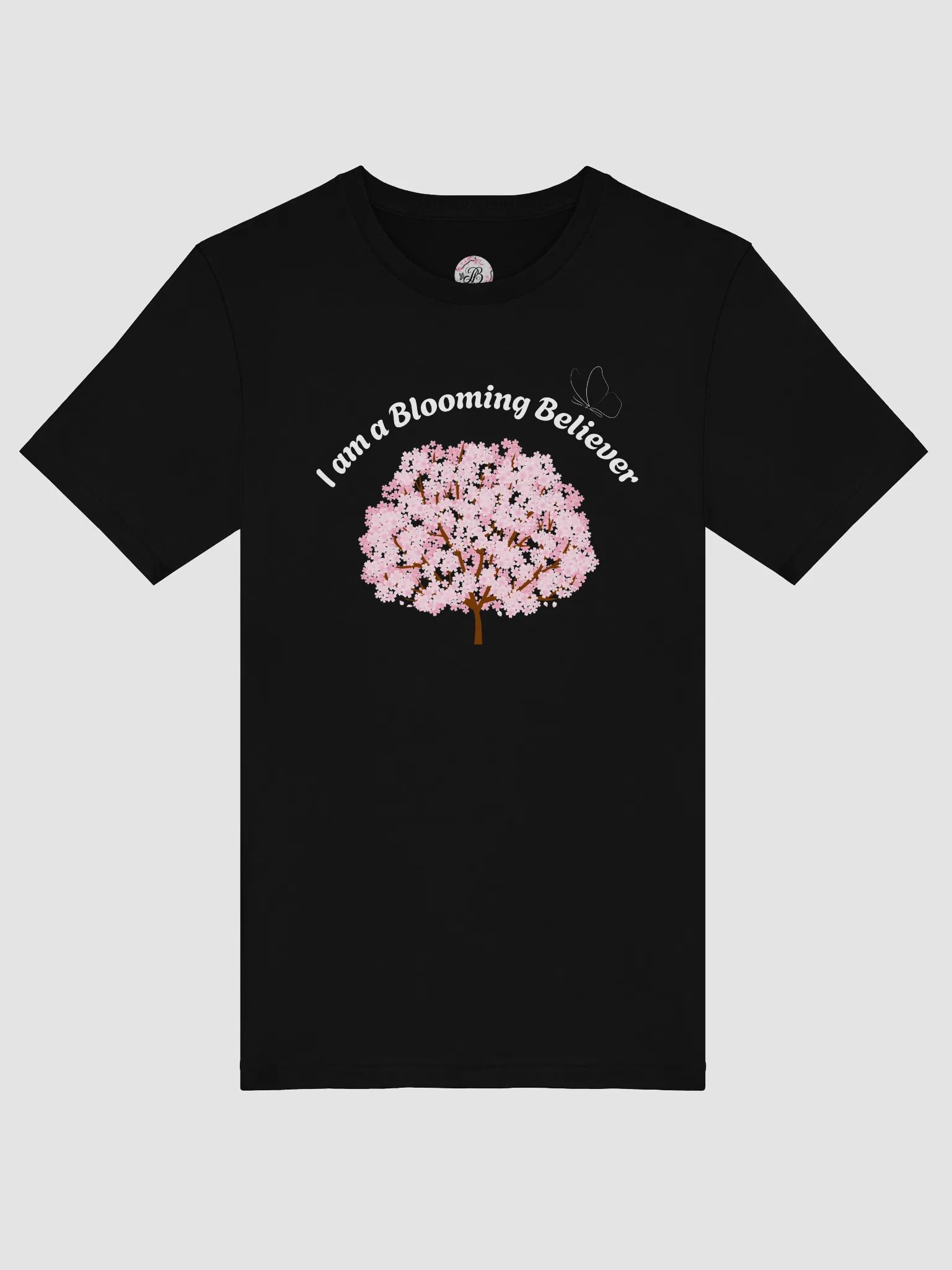 I am a Blooming Believer T-Shirt (Black/White) product image (5)