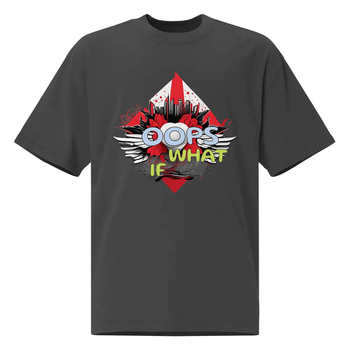 OOPS WHAT IF Tee, Vintage Faded Shirt, Bold Graphic Gift product image (1)