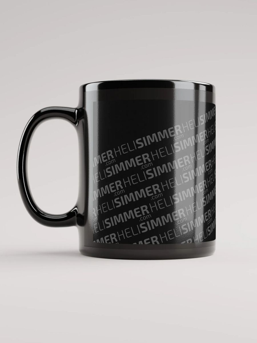 HeliSimmer.com Logo Mug - All black product image (11)