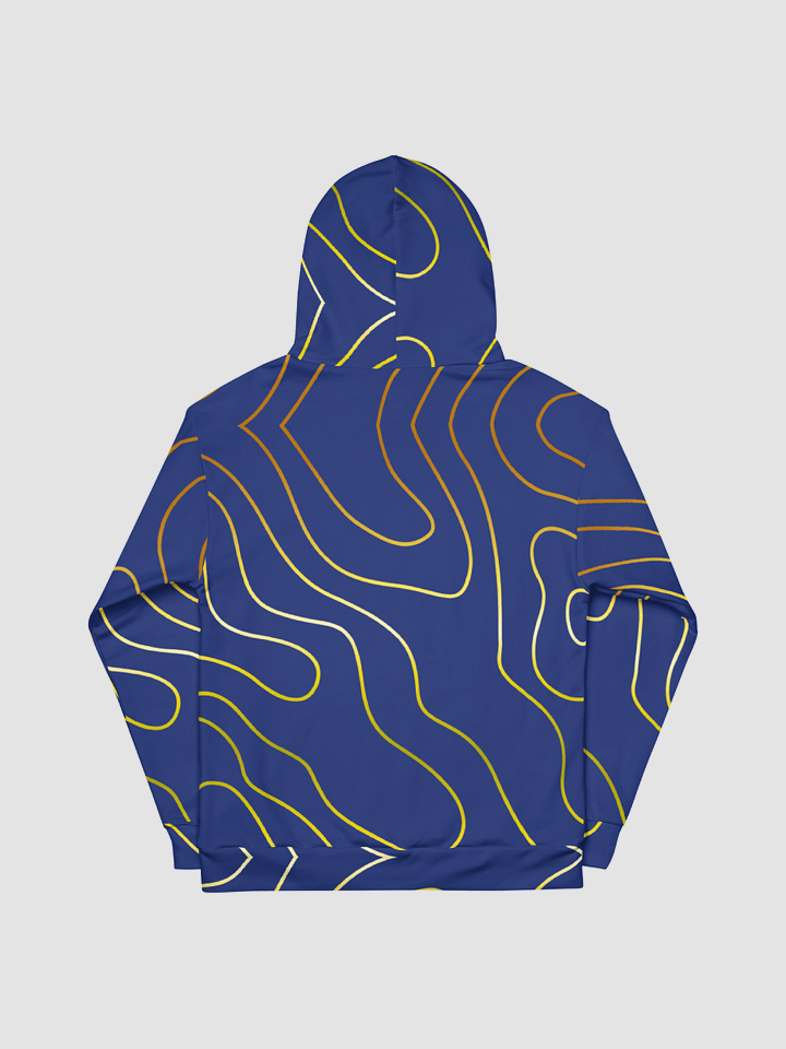 Blue & Gold Topography Hoodie product image (2)