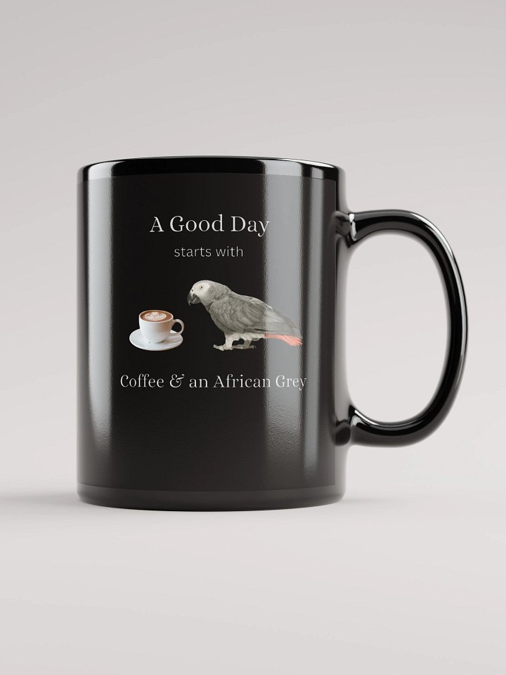 African Grey Parrot Cappuccino Mug product image (1)