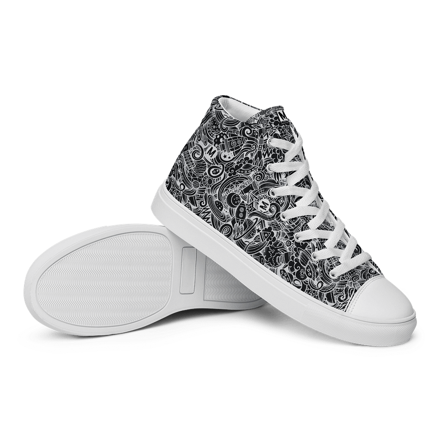 Dark Space Scribble - Women's High Tops | #MadeByMELO product image (10)