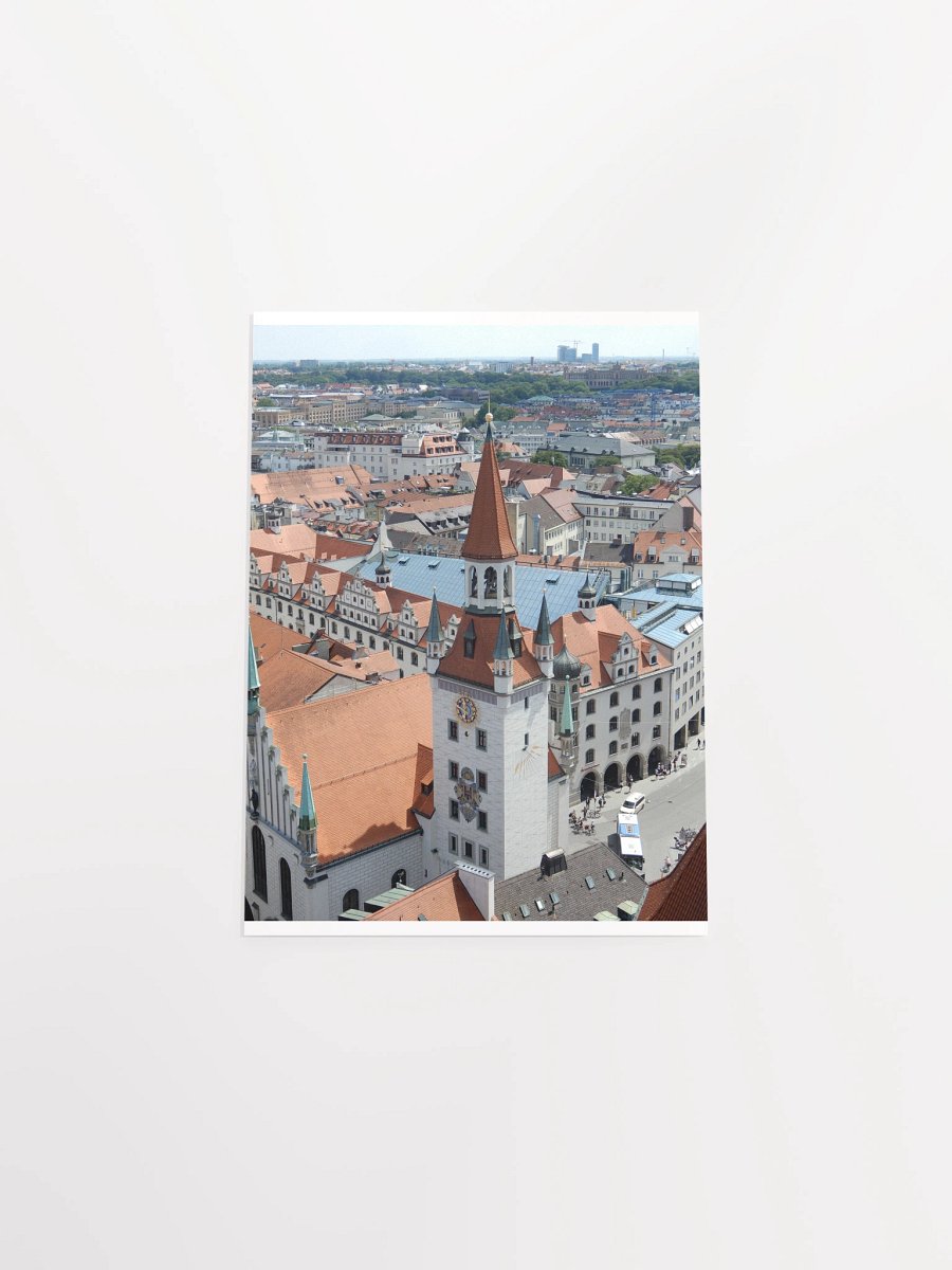 Munich - Old Town Hall and rooftops - Print/poster product image (15)