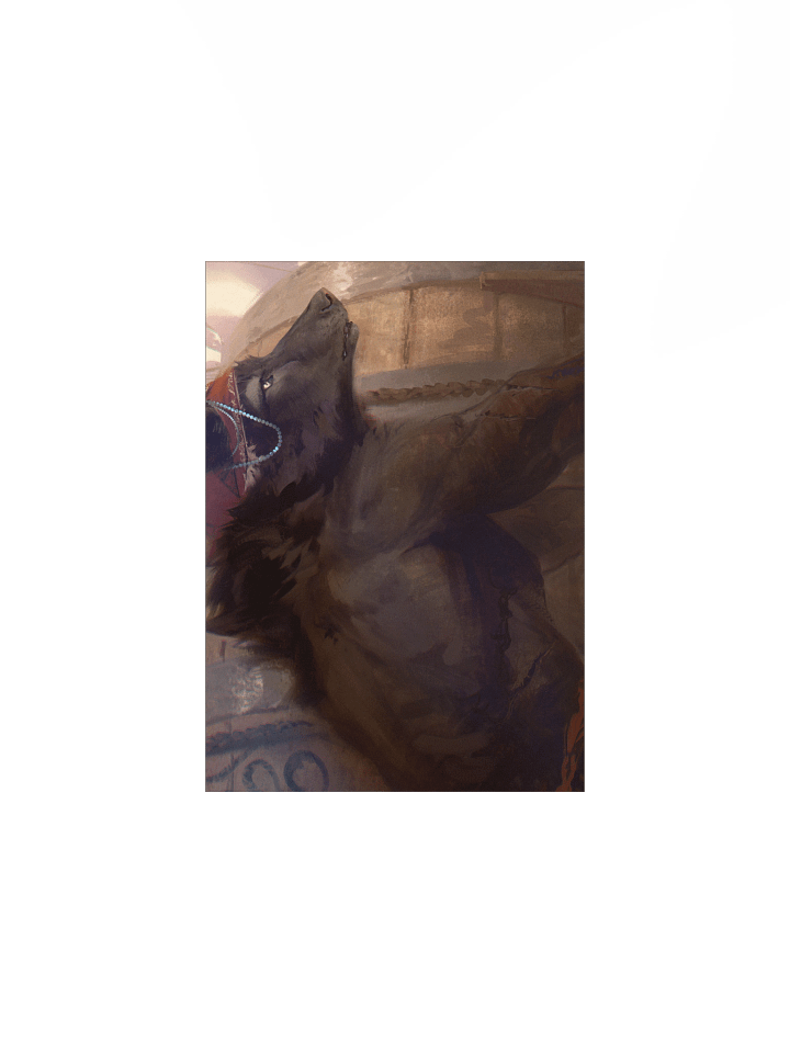 Matte Poster Print - Shirtless Wolf product image (1)
