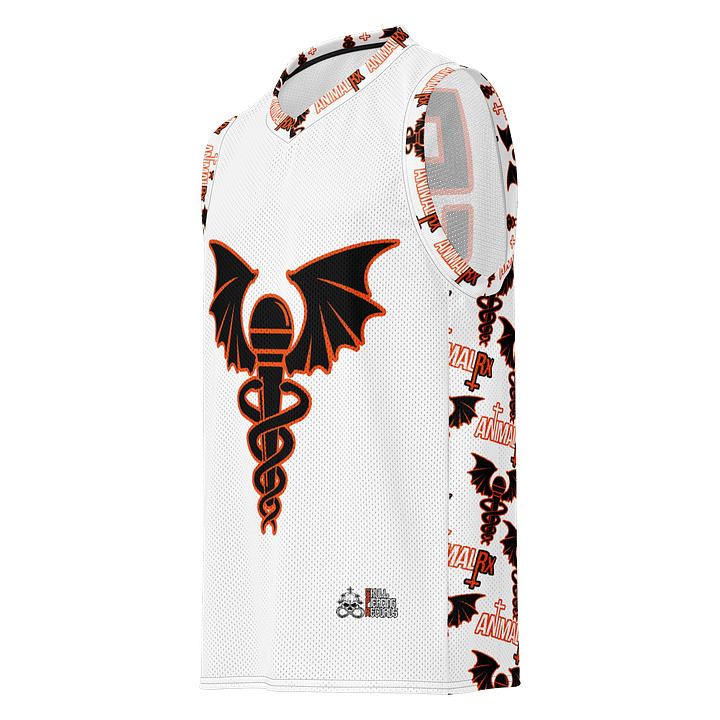 ANIMAL RX Basketball Jersey (White) product image (1)