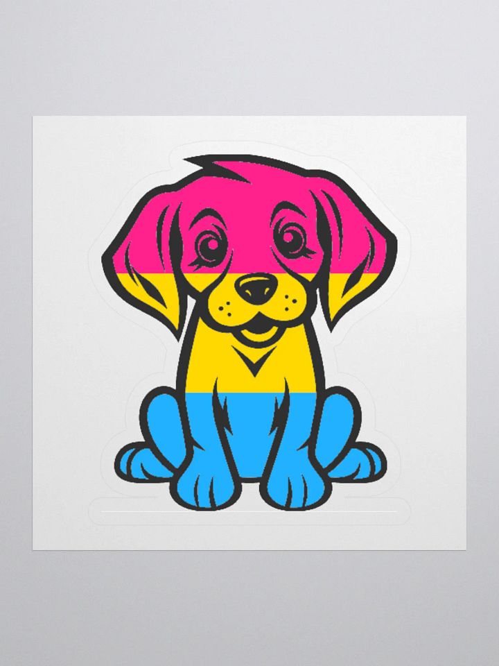 Pansexual Pride Puppy Sticker product image (1)