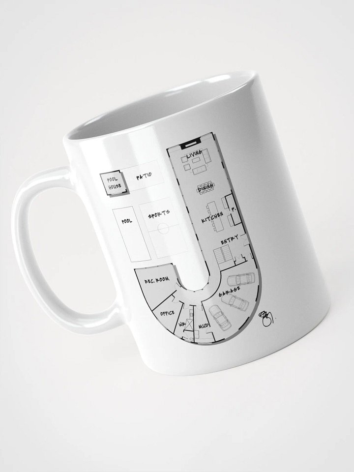 Alphabet Floor Plan Mug - J product image (2)