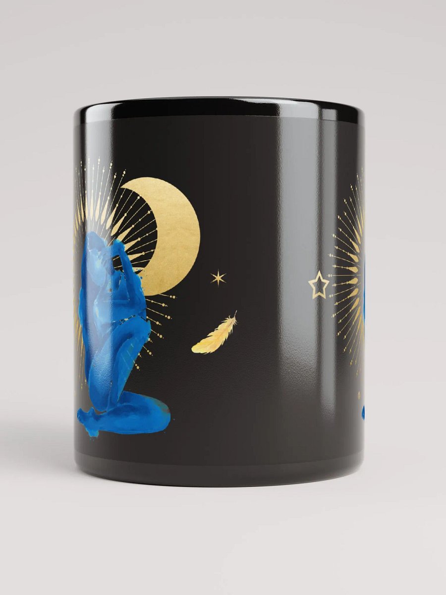 Goddess Golden Moon in Blue on Black product image (9)