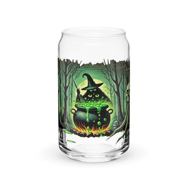 Cauldron Monster Halloween Brew Glass (Distressed Look) product image (1)