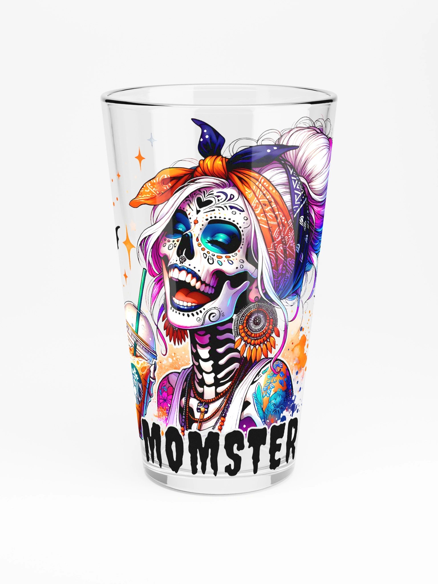 Day of the Dead Skeleton Shaker Pint Glass product image (3)