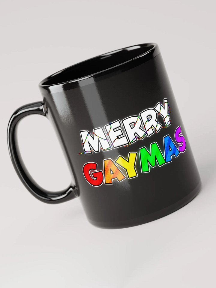 Merry Gaymas Black Mug product image (1)