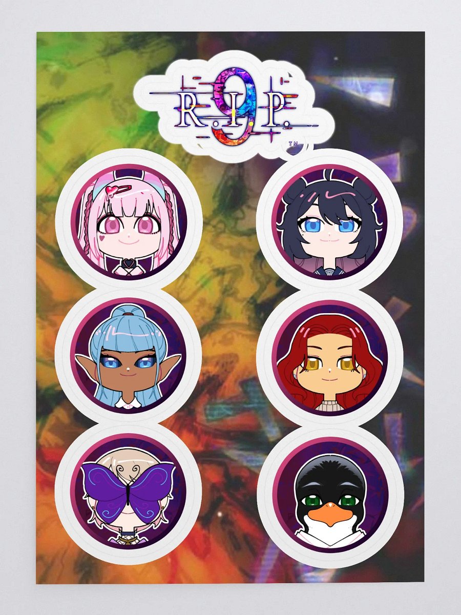 9 RIP Stickers (Side characters) product image (3)