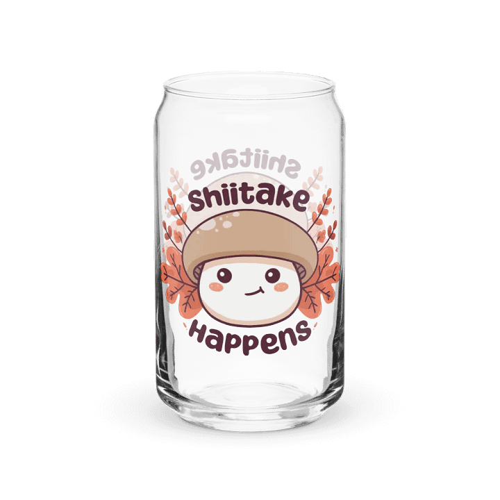 *Limited Time* Shiitake Happens Can Shaped Glass product image (1)