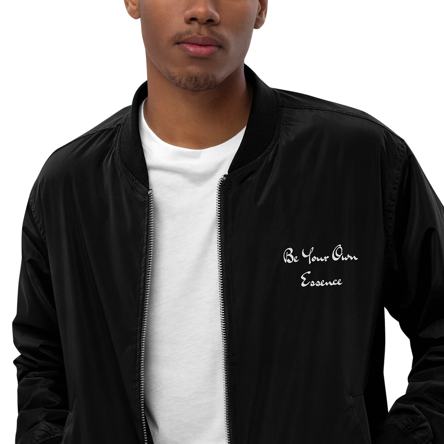 Minimalist Unisex Monochrome Bomber Jacket product image (10)