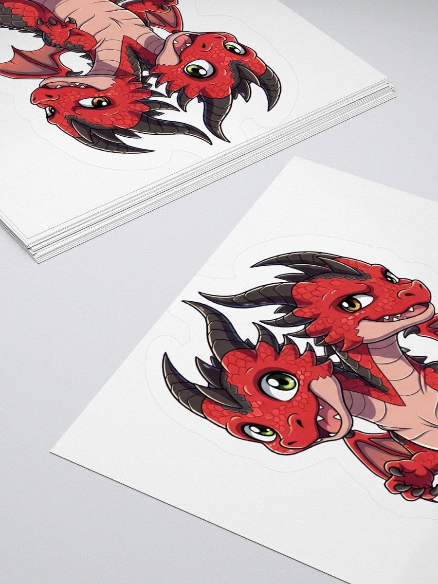 Dual headed baby dragon sticker product image (4)