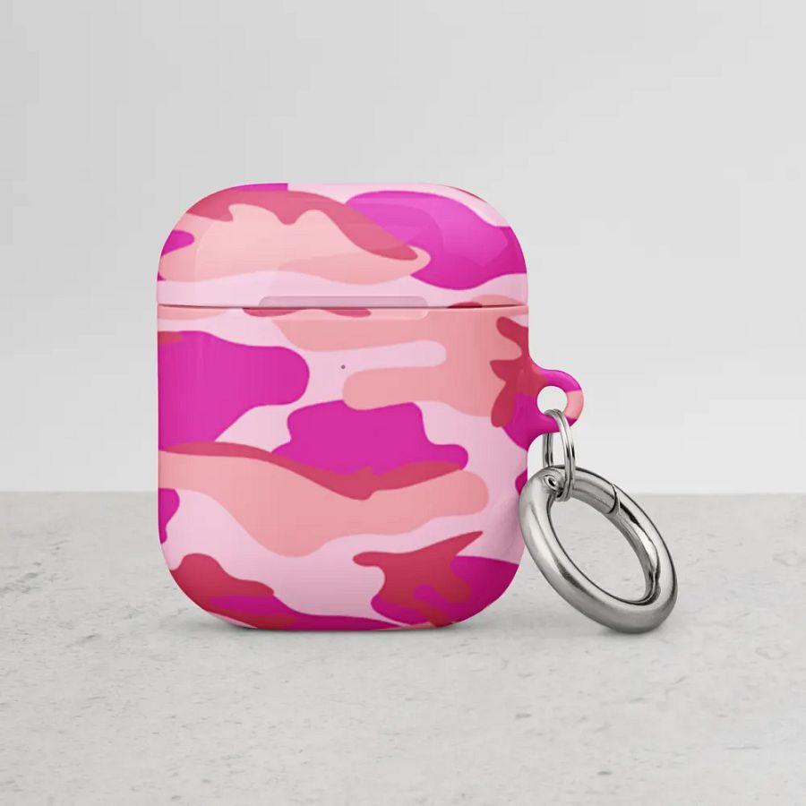 Pink Camo AirPod Case product image (3)