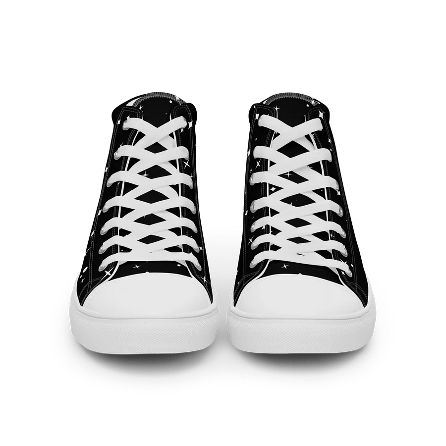 Black Starry and White Flower Sneakers product image (30)
