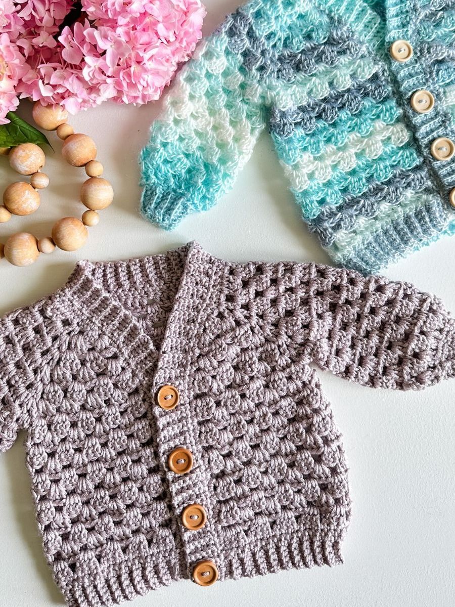 Mini Pop Cardigan Crochet Pattern product image (1)