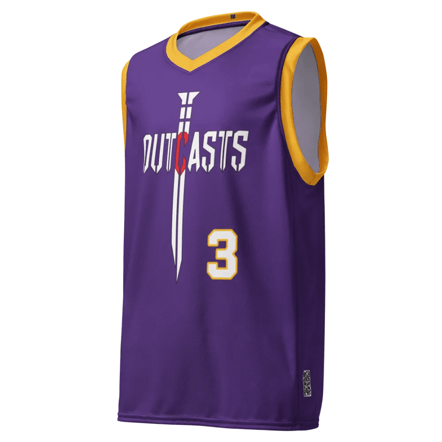 Outcasts Basketball Jersey Purple/Gold product image (4)