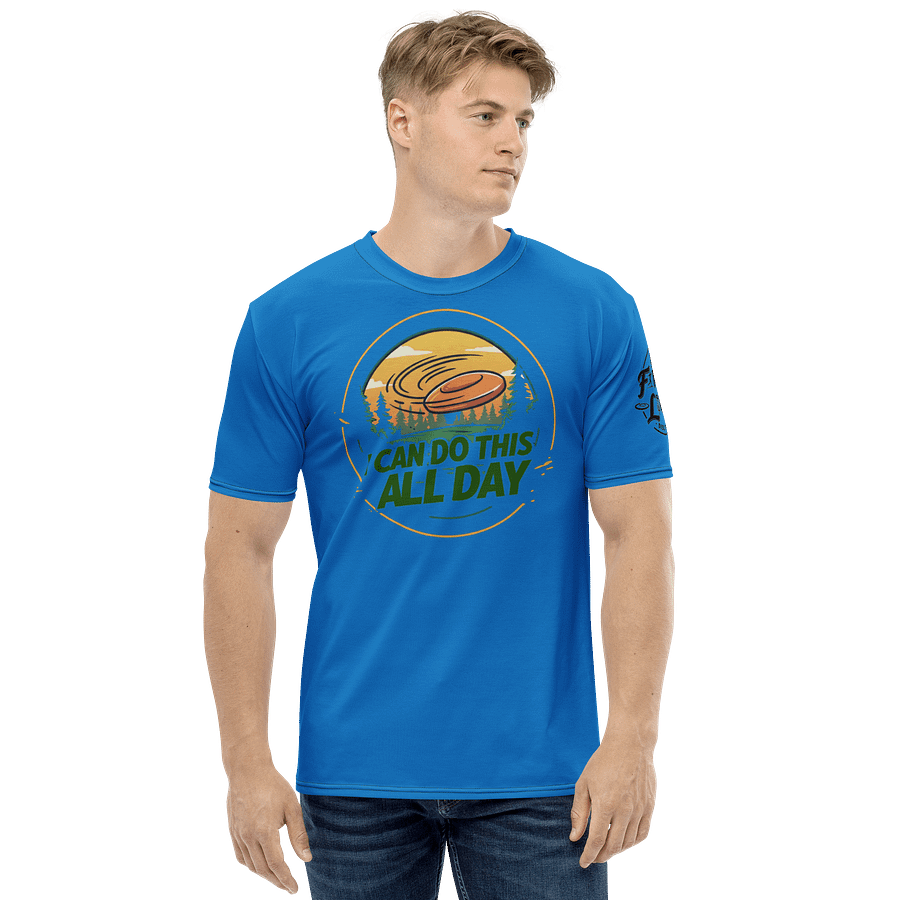 Fancy Lads Men's Blue T-Shirt "I Can Do This All Day" product image (4)