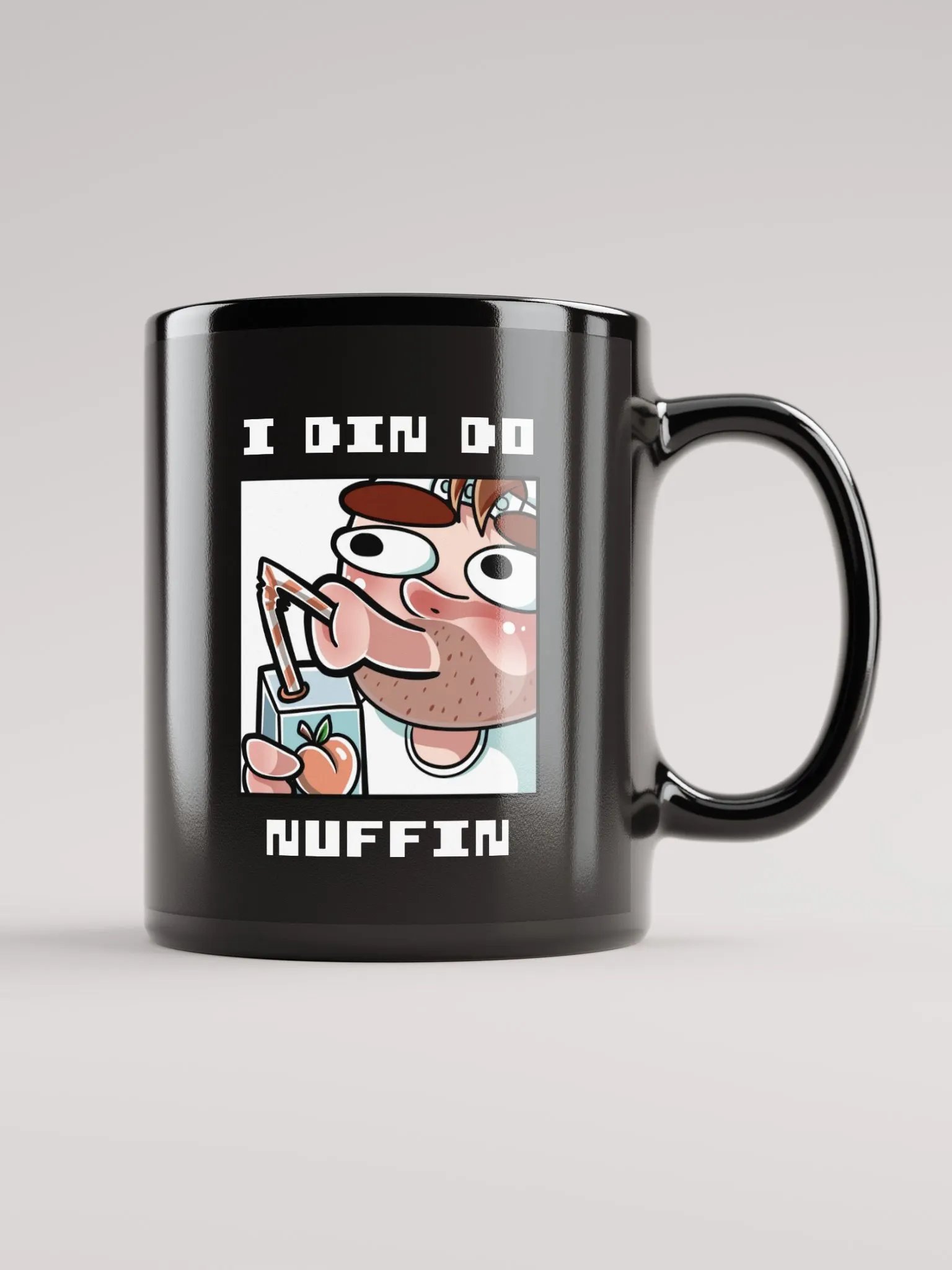 I Din Do Nuffin Black Glossy Mug product image (2)
